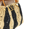 synthetic raffia medium shopping bag