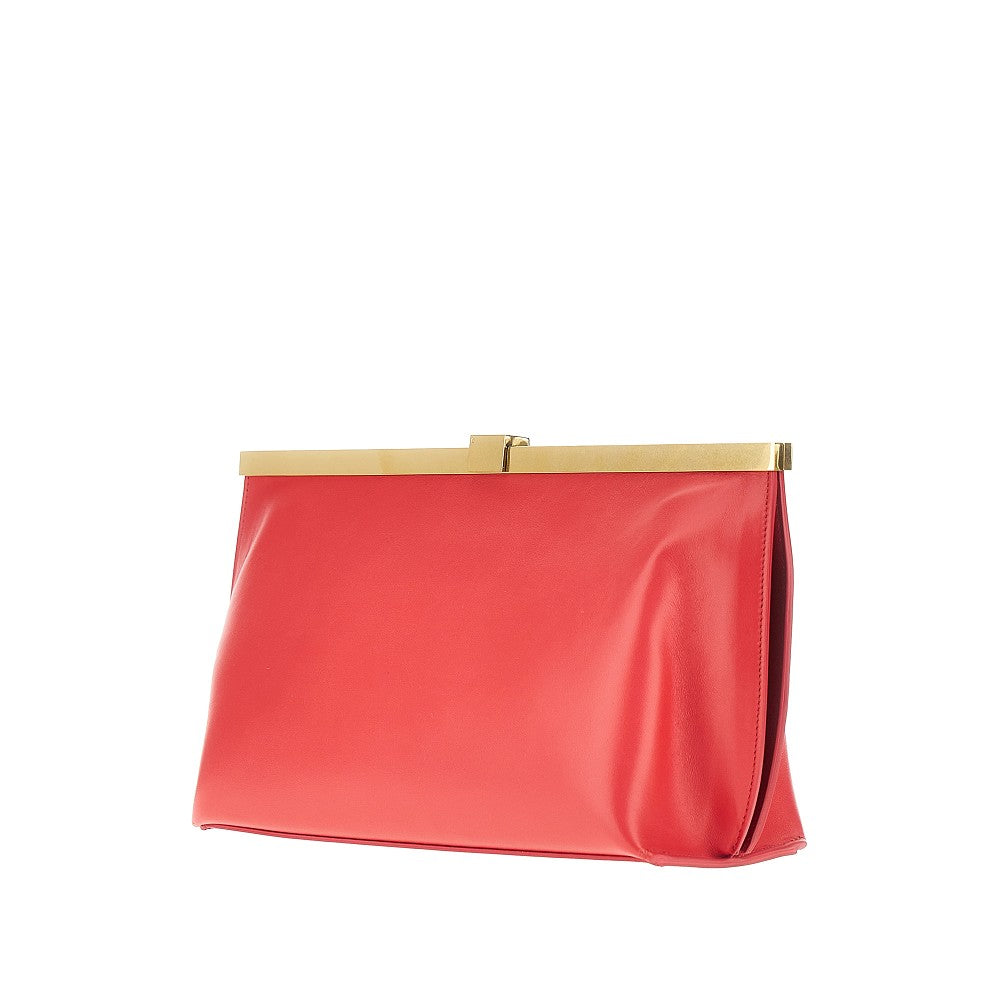 anine leather clutch