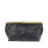 anine braided leather clutch