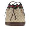 coated gg fabric mini bucket bag