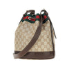 coated gg fabric mini bucket bag