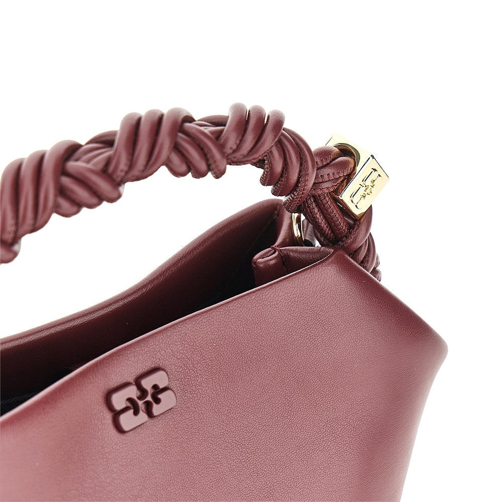 recycled leather bou mini bag
