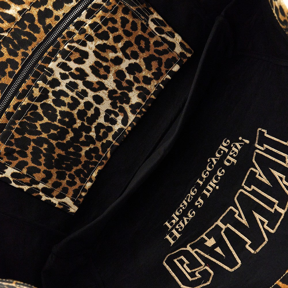 leopard canvas xxl tote bag