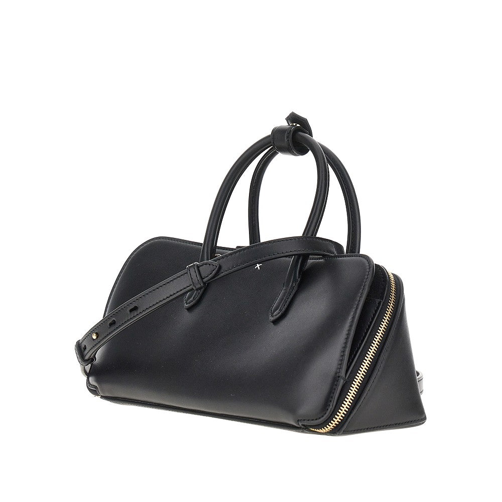 ALAIA OS box leather small delta bag