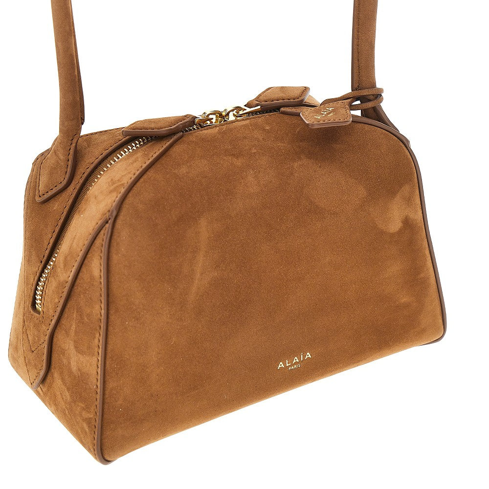 nubuck leather small le bouledogue bag
