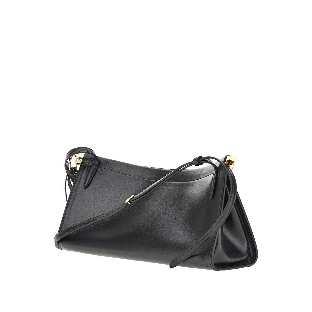 medium le click east west leather bag