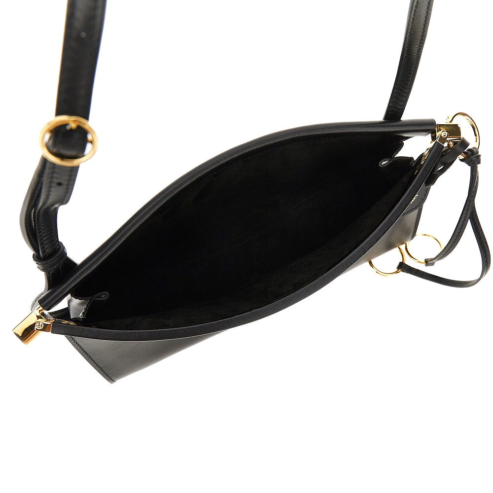 leather small le click east west bag