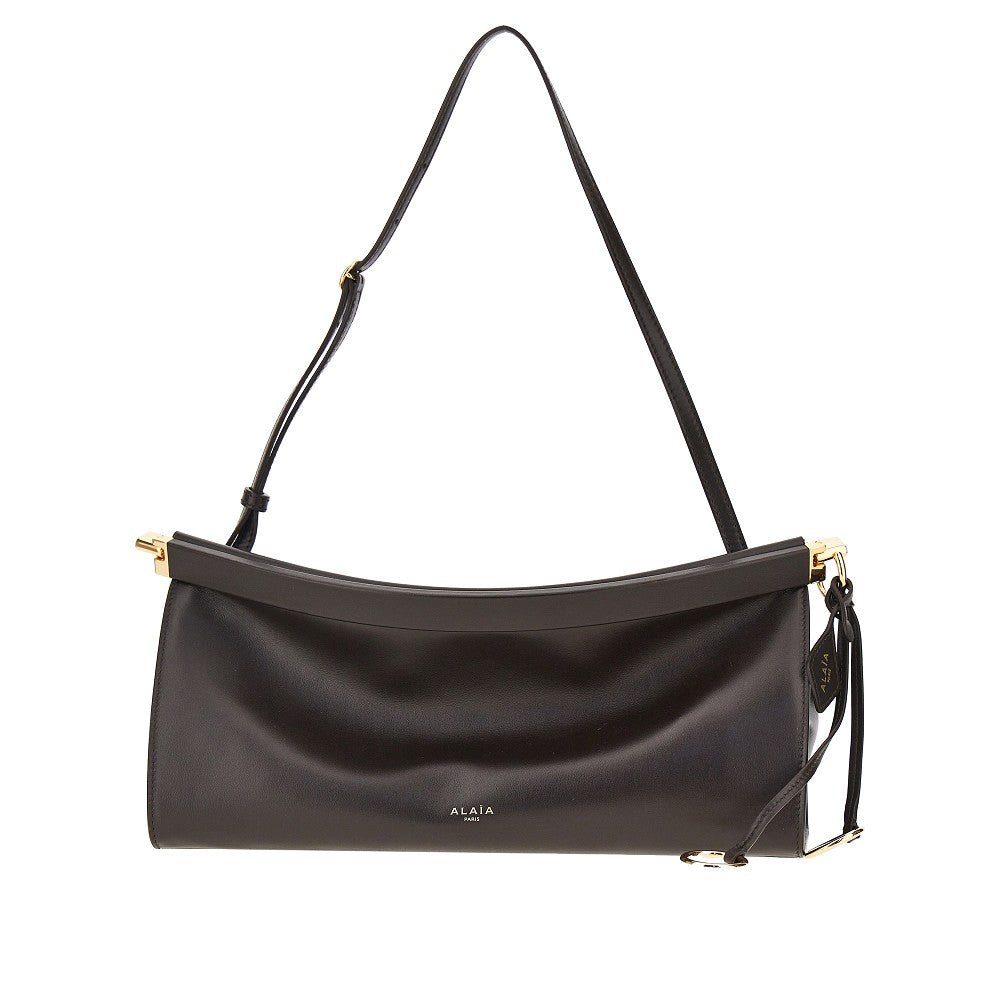 medium le click east west leather bag