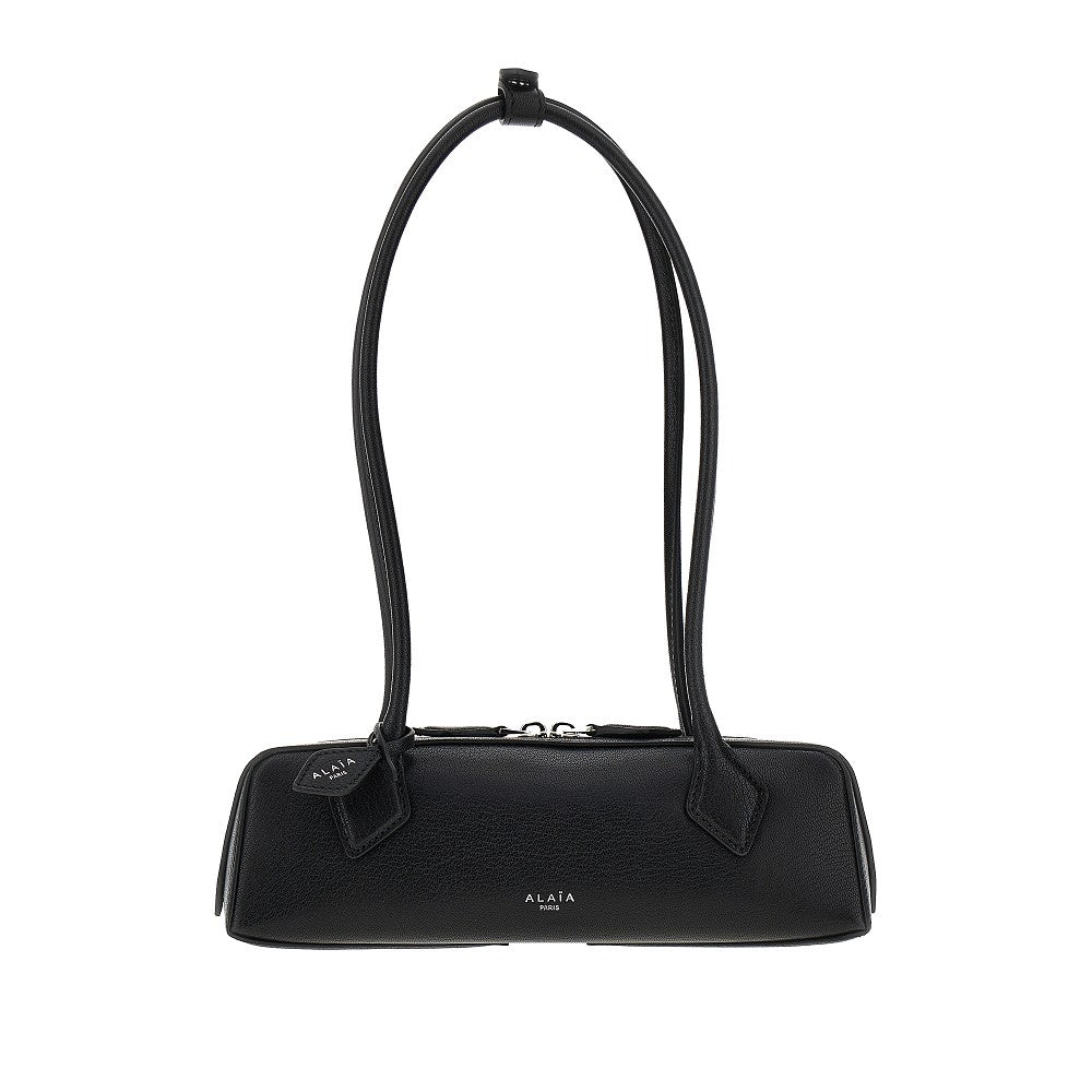 grained leather small le teckel bag