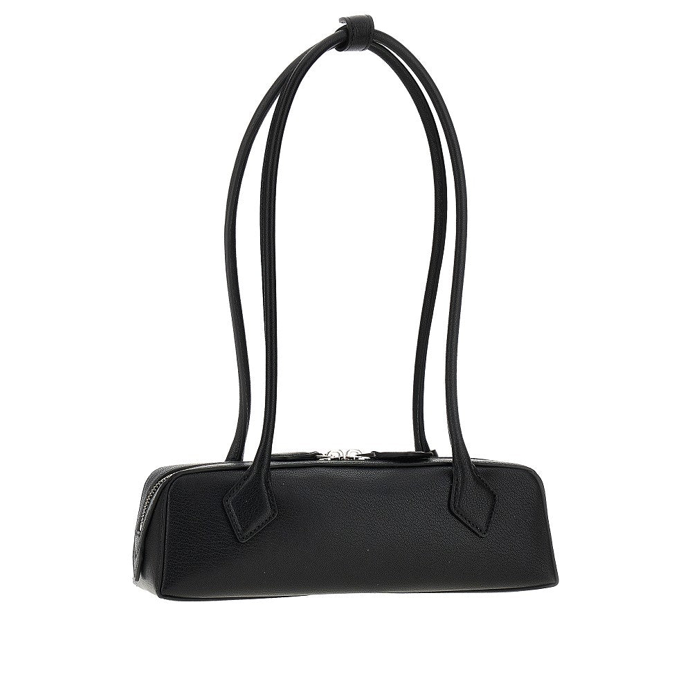 grained leather small le teckel bag