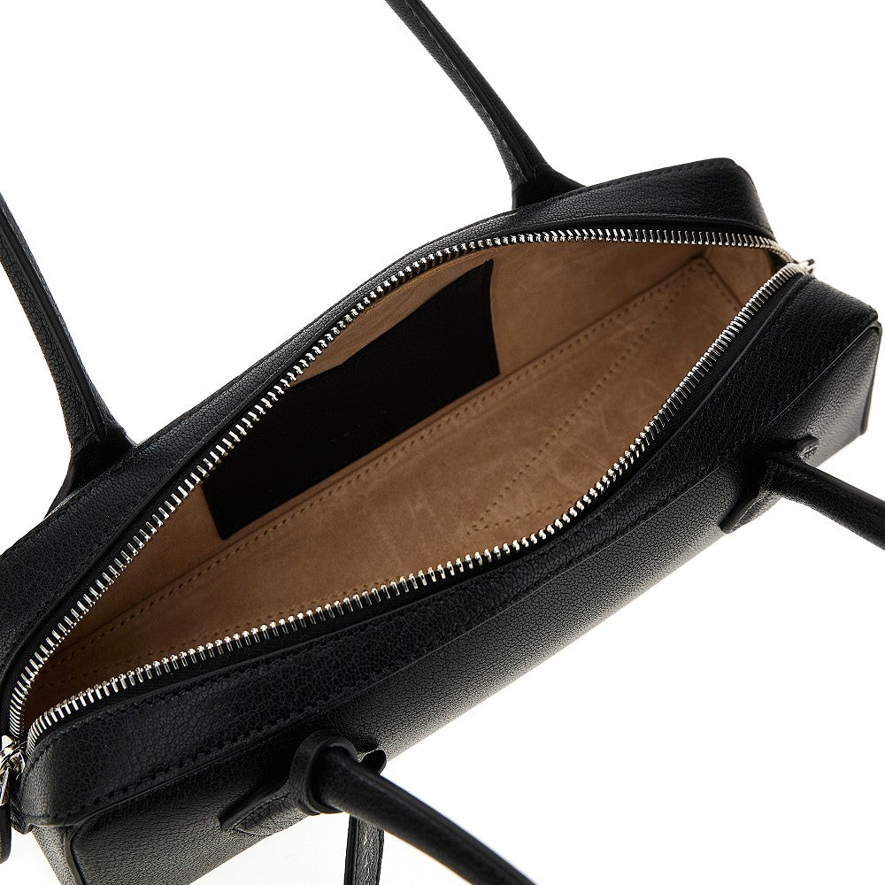 grained leather small le teckel bag