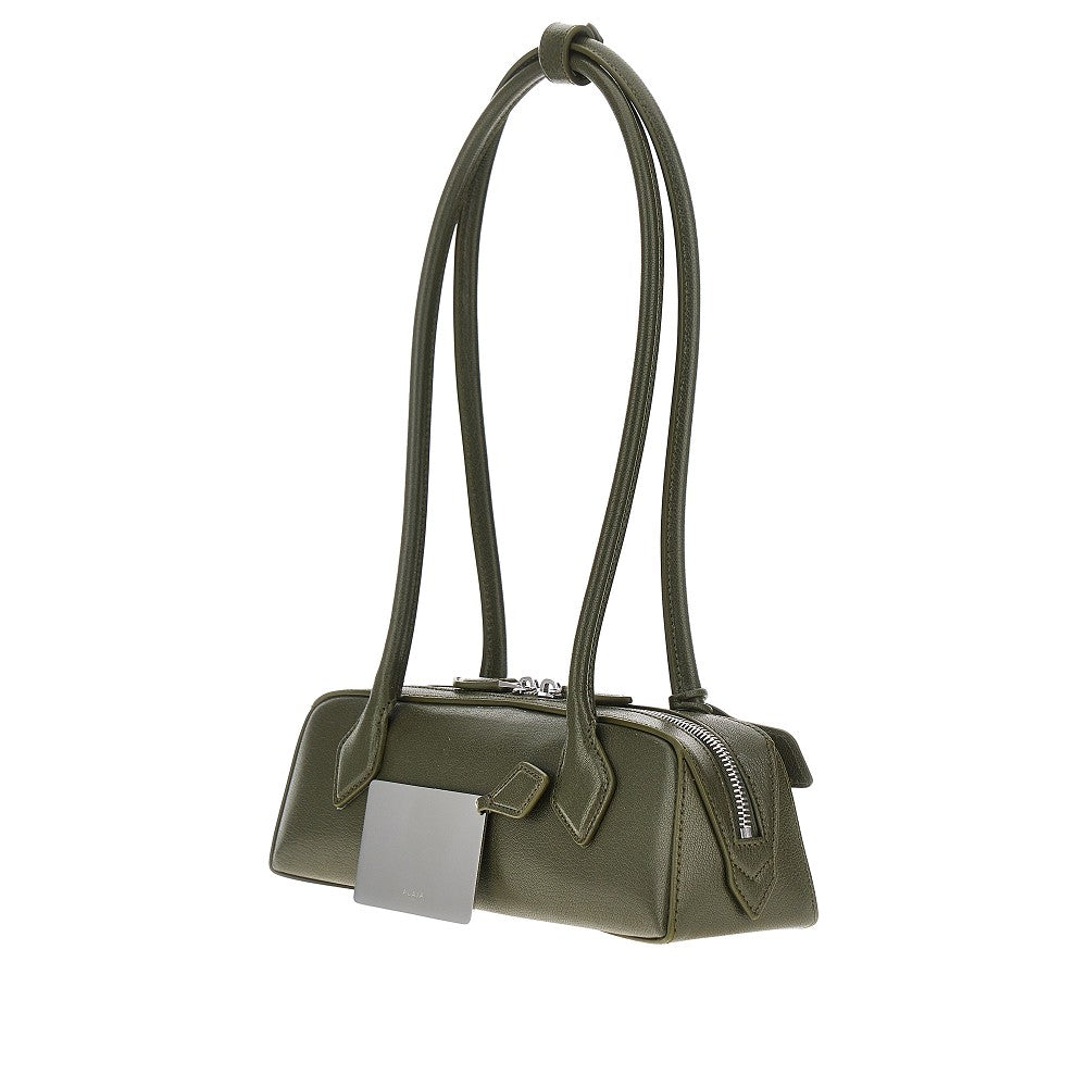 ALAIA OS grained leather small le teckel bag