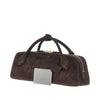 suede leather le teckel clutch