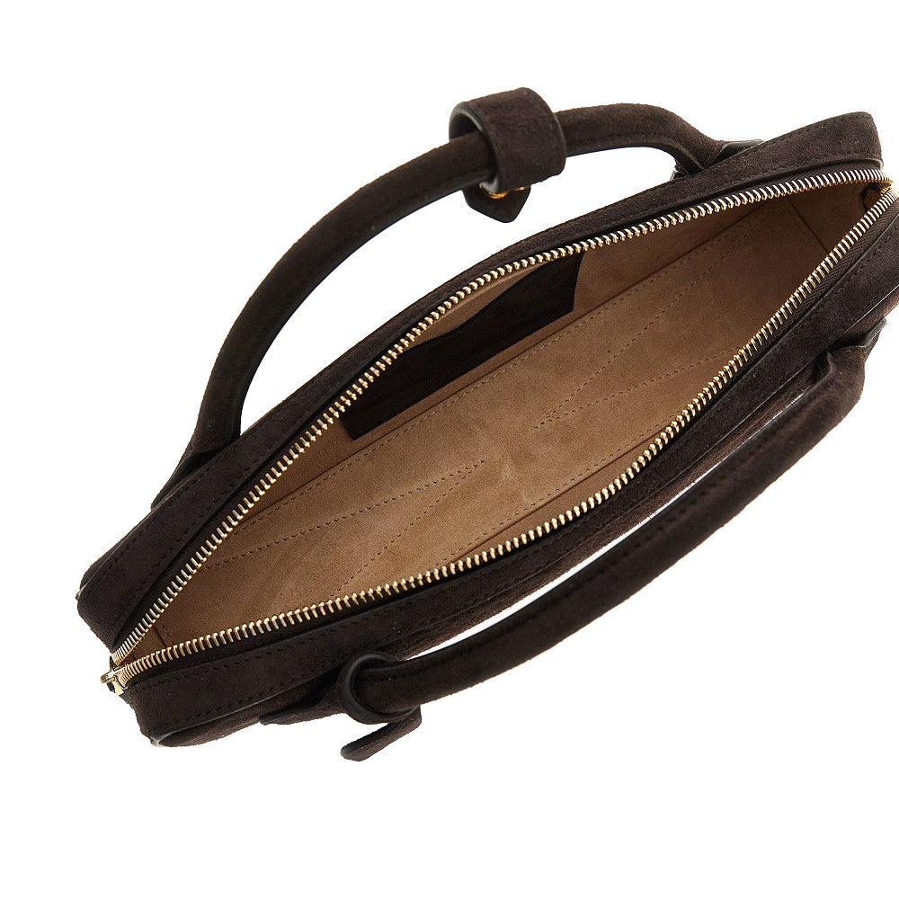 suede leather le teckel clutch