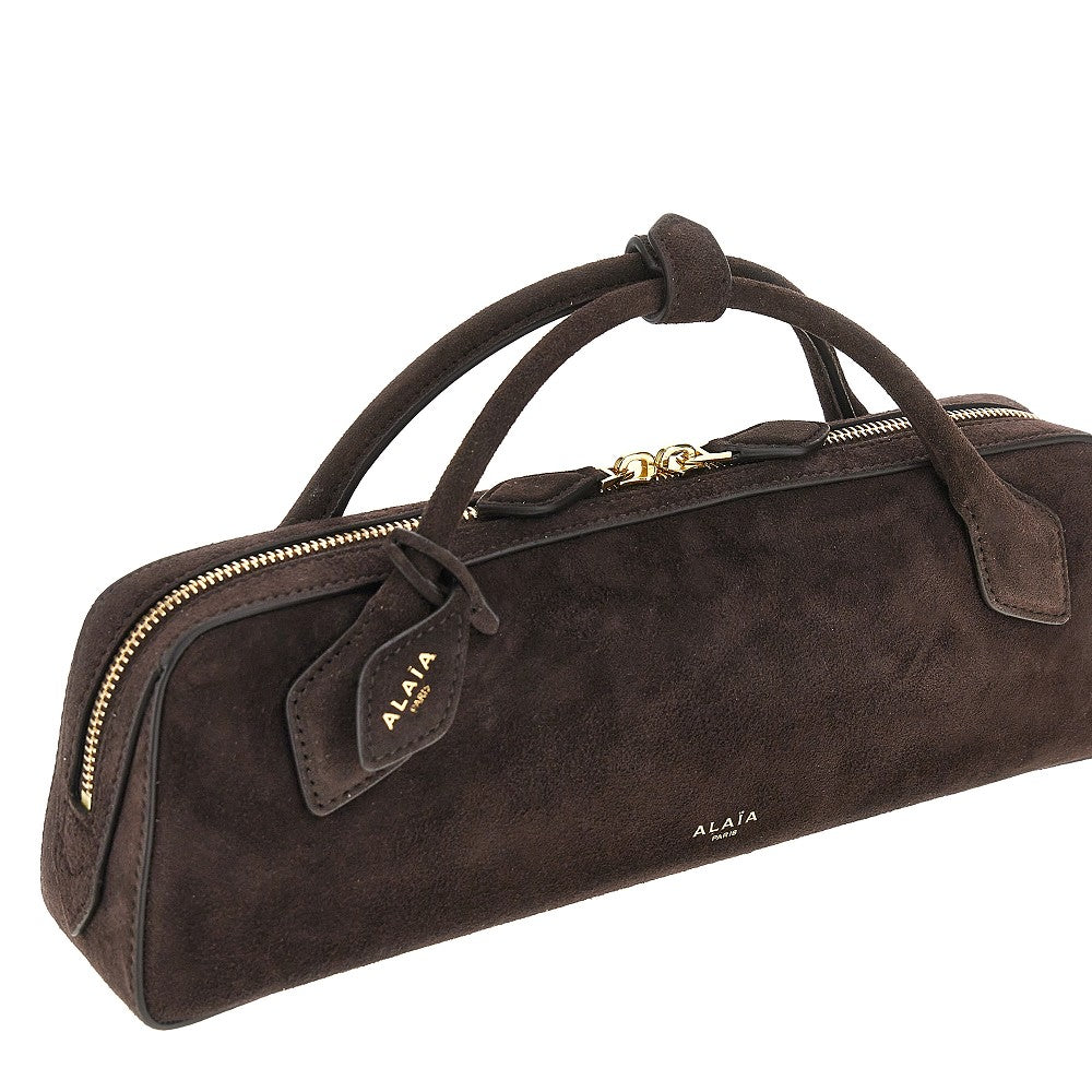 suede leather le teckel clutch