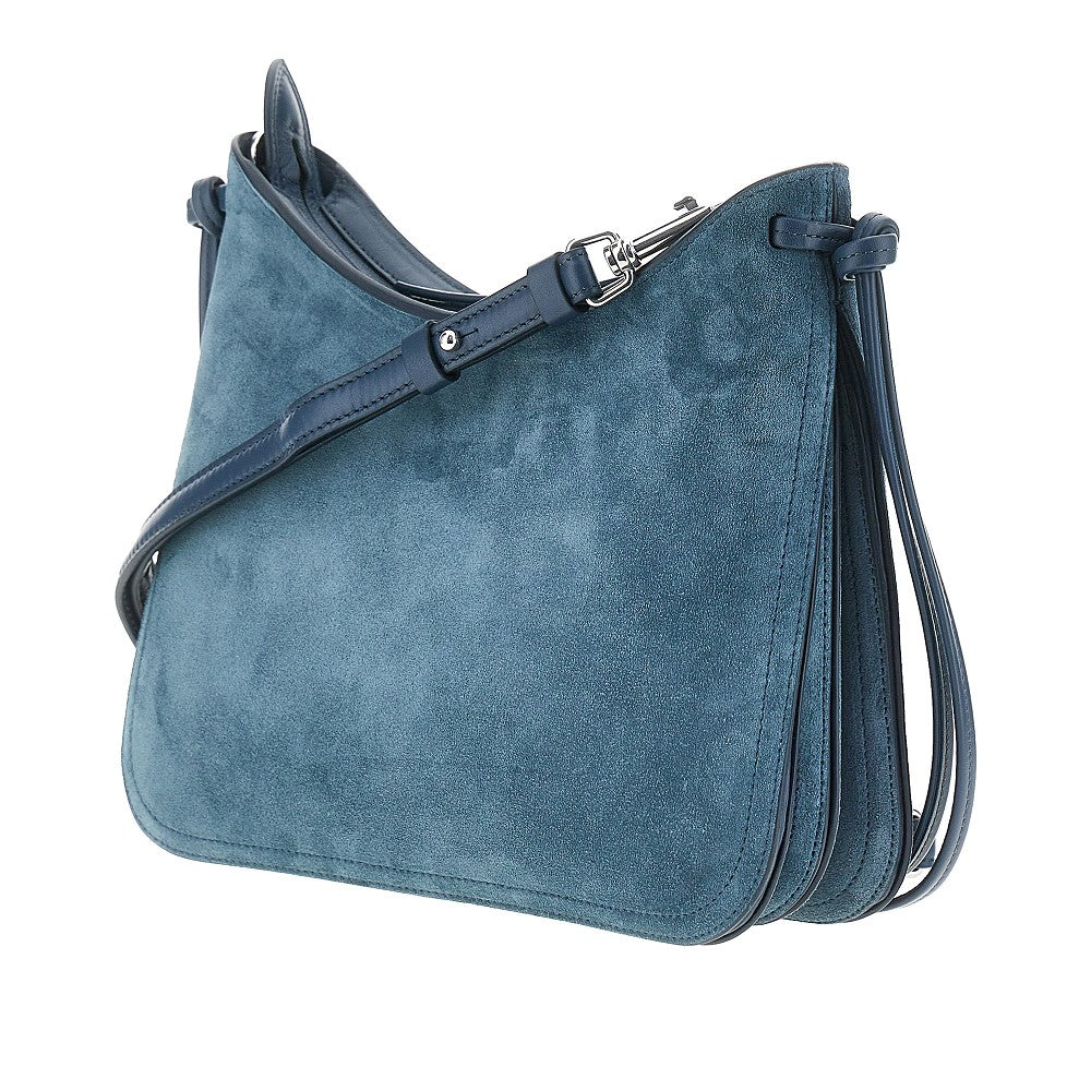 suede leather small gig shoulder bag