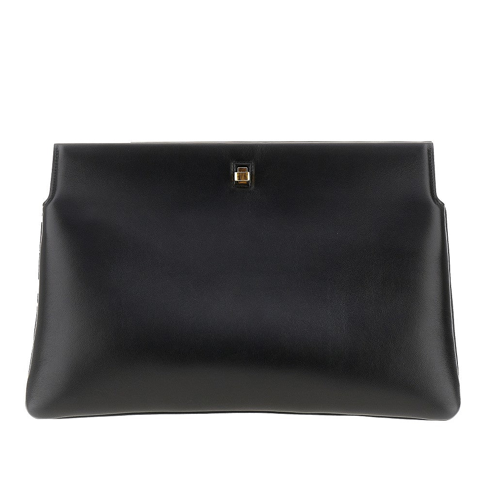 triplex nappa leather clutch
