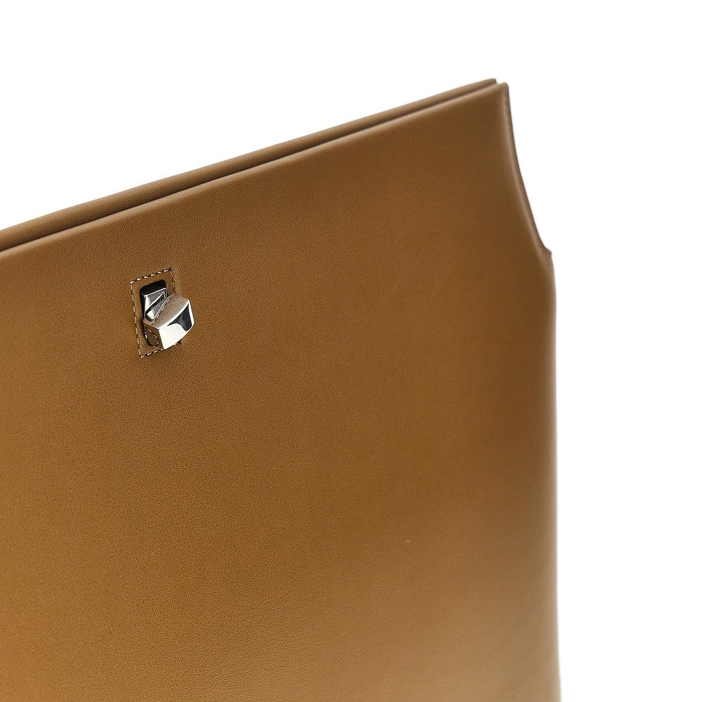 triplex nappa leather clutch