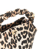 GANNI OS leopard faux leather mini bou bag