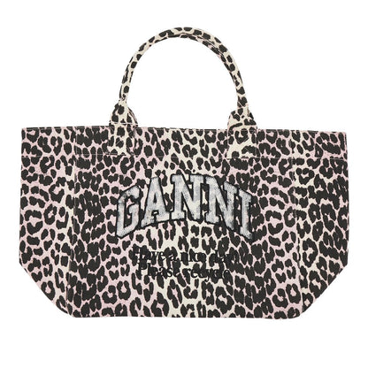 GANNI OS leopard-print canvas xxl tote bag