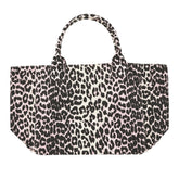 GANNI OS leopard-print canvas xxl tote bag