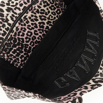 GANNI OS leopard-print canvas medium tote bag