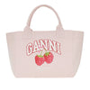 shopping bag with raspberries print