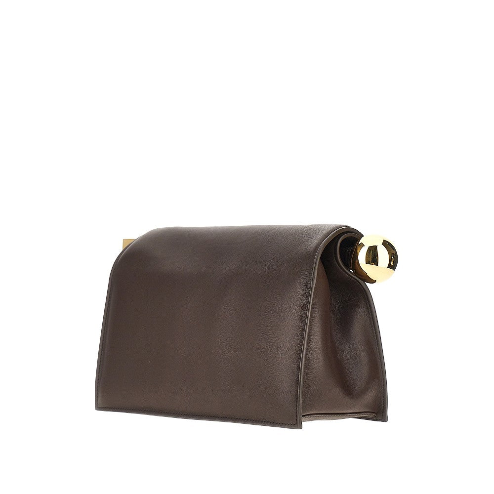 JACQUEMUS OS nappa leather rond carré clutch