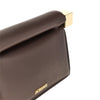 nappa leather rond carré clutch