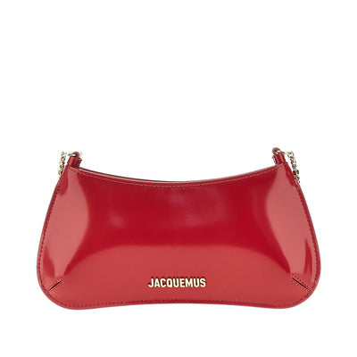 small bisou chaine leather bag