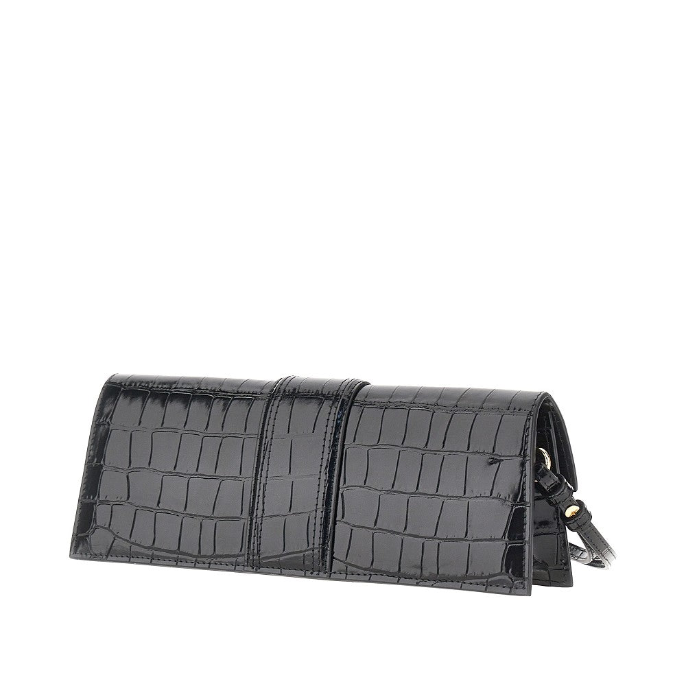 croco-embossed leather bambino clutch