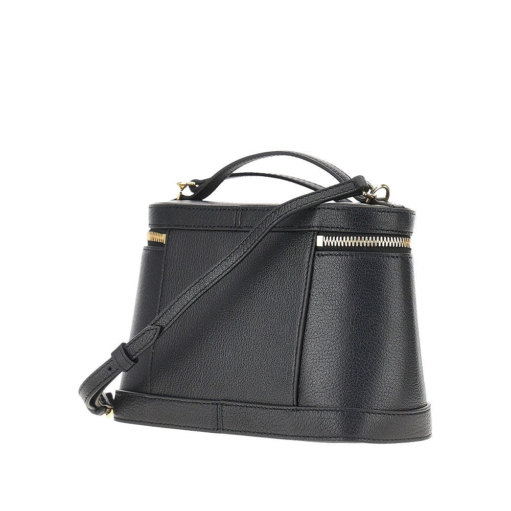 leather petit vanity bag