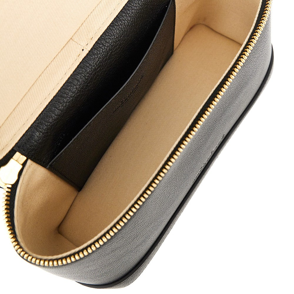 leather petit vanity bag