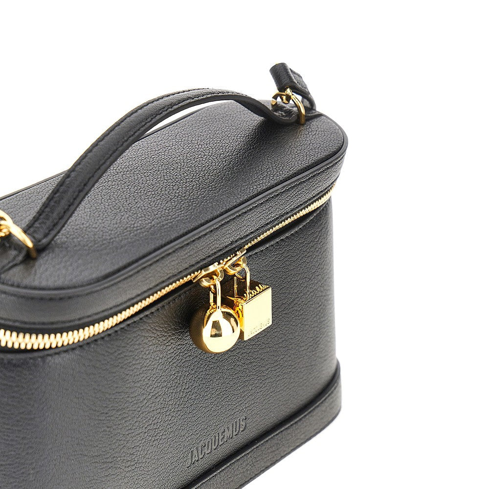 leather petit vanity bag
