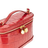 leather petit vanity bag