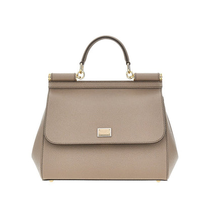 DOLCE&amp;GABBANA OS dauphine leather large sicily bag