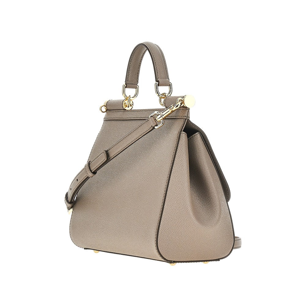 DOLCE&amp;GABBANA OS dauphine leather large sicily bag