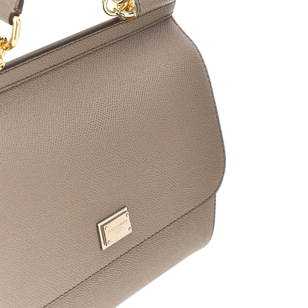 DOLCE&amp;GABBANA OS dauphine leather large sicily bag