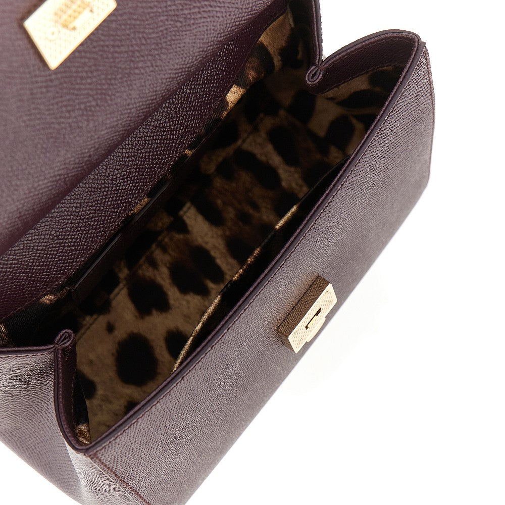 dauphine leather medium sicily bag