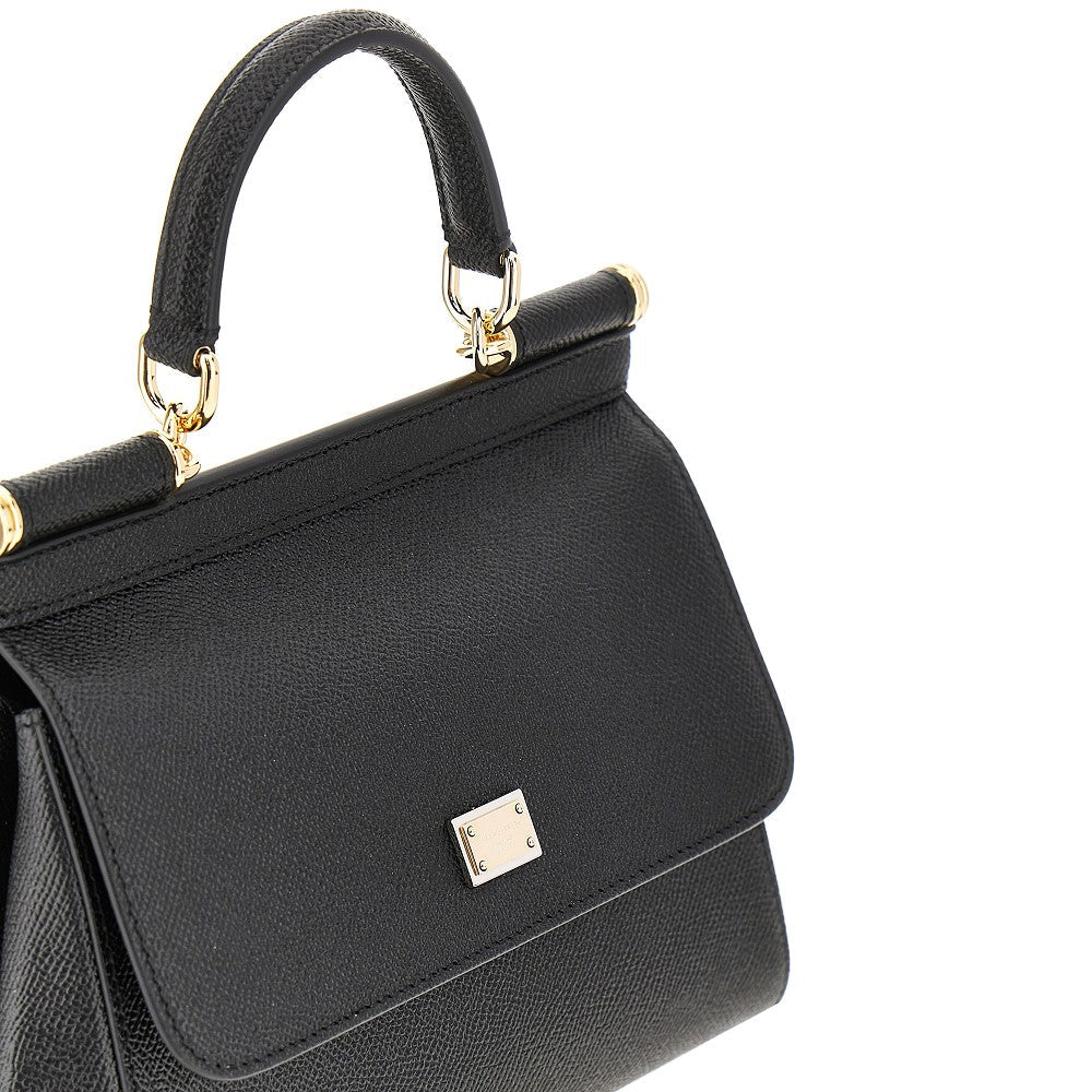 dauphine leather medium sicily bag