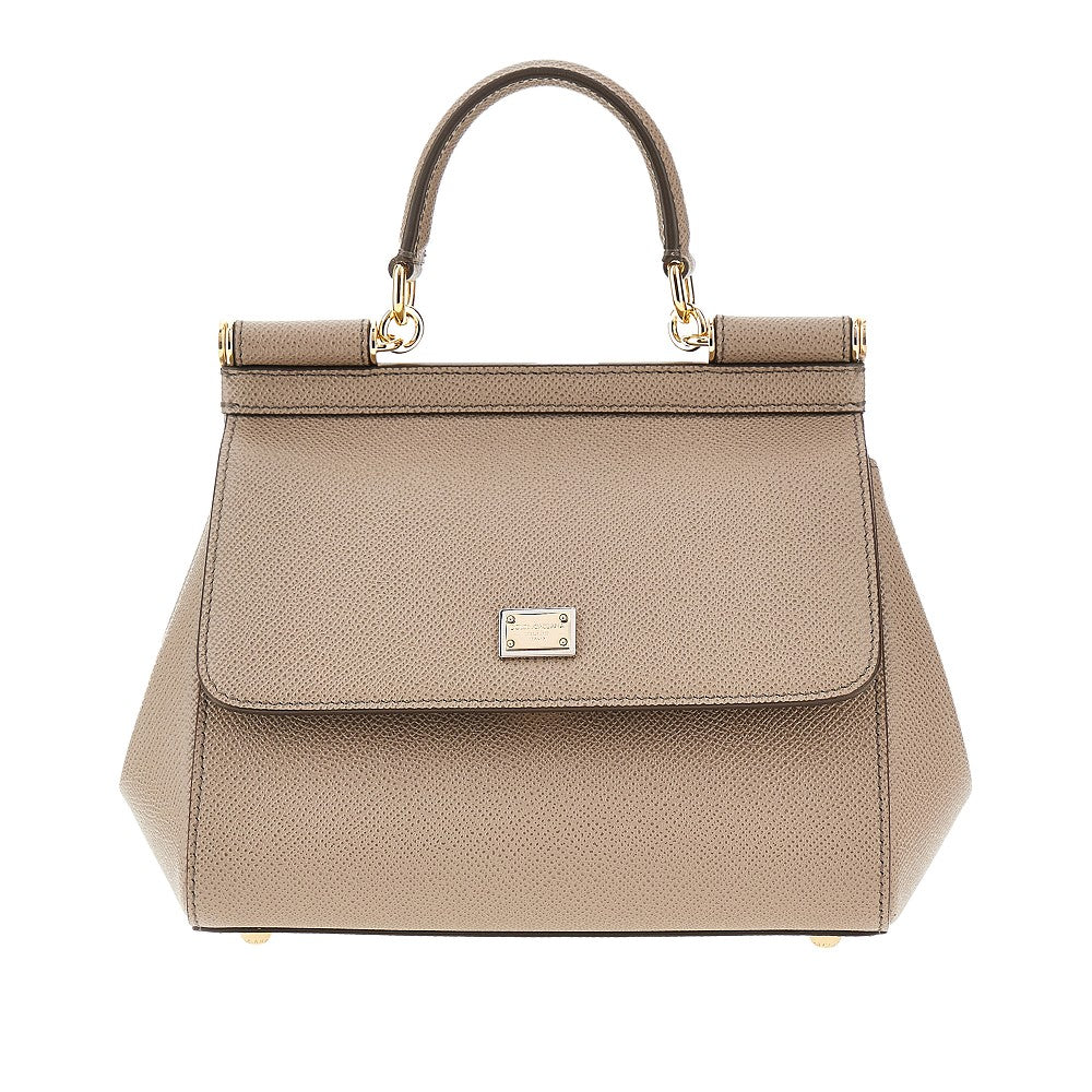 DOLCE&amp;GABBANA OS dauphine leather medium sicily bag
