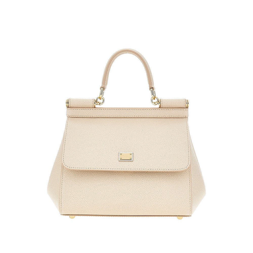 dauphine leather medium sicily bag