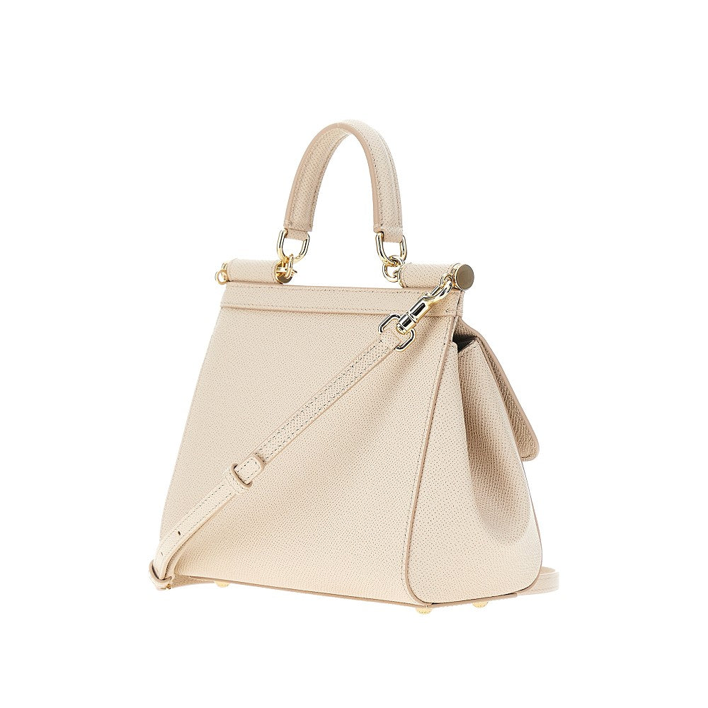 dauphine leather medium sicily bag