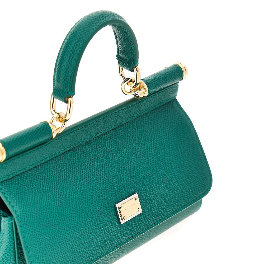 dauphine leather mini sicily bag