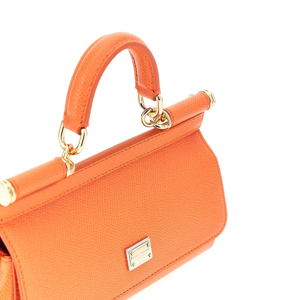 dauphine leather mini sicily bag