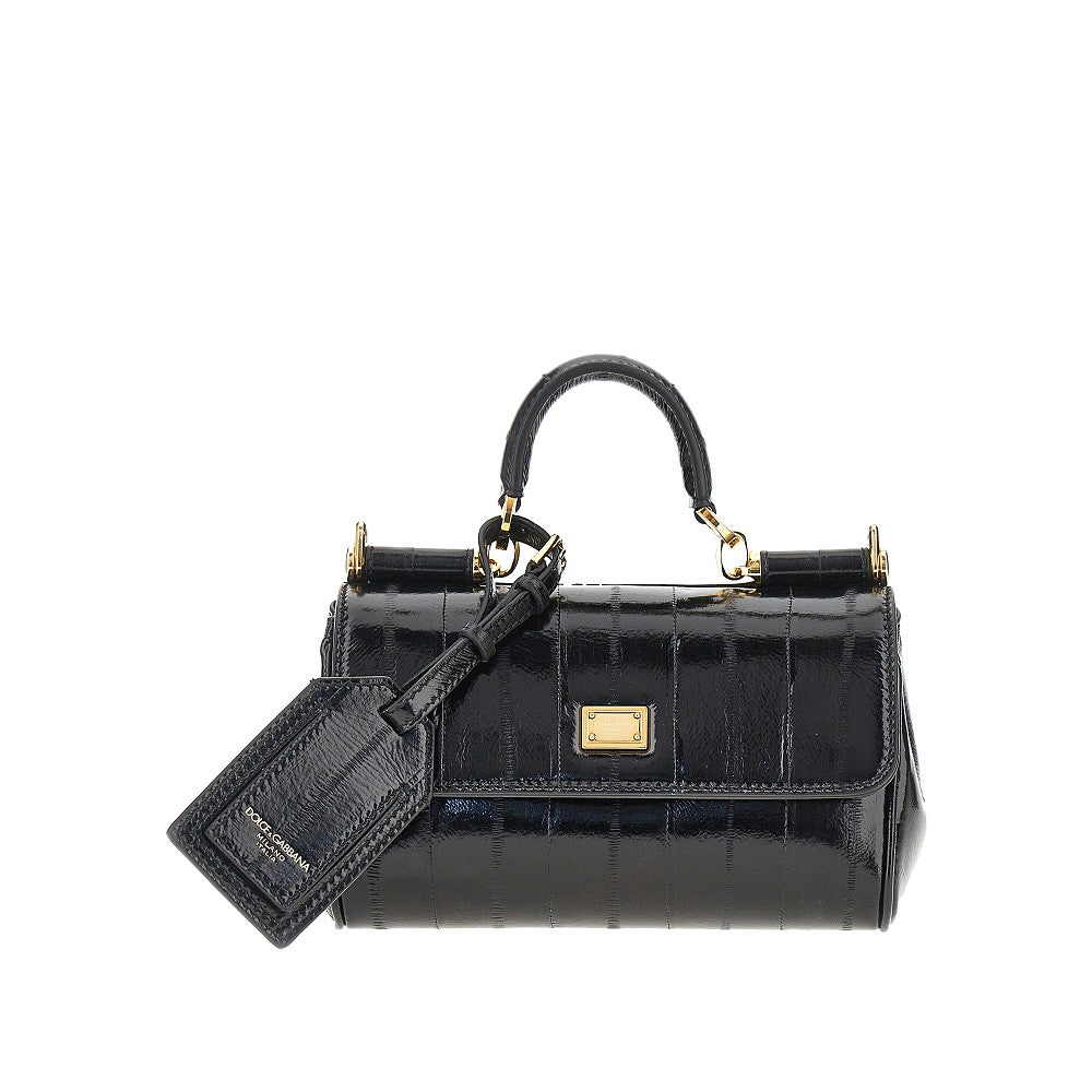DOLCE &amp; GABBANA OS eel leather mini my sicily bag