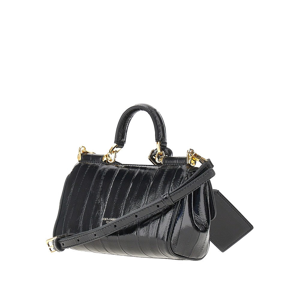 DOLCE &amp; GABBANA OS eel leather mini my sicily bag