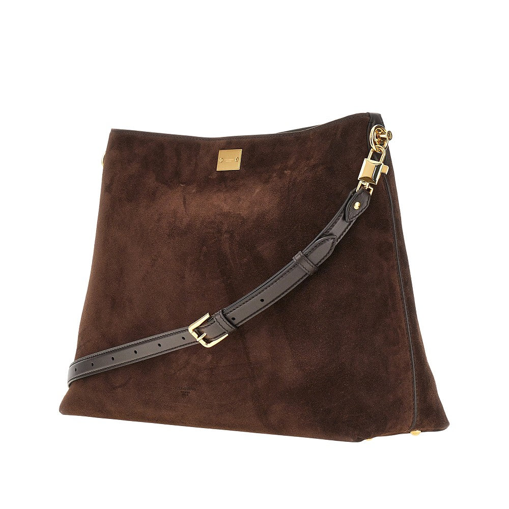 vittoria suede leather big bag