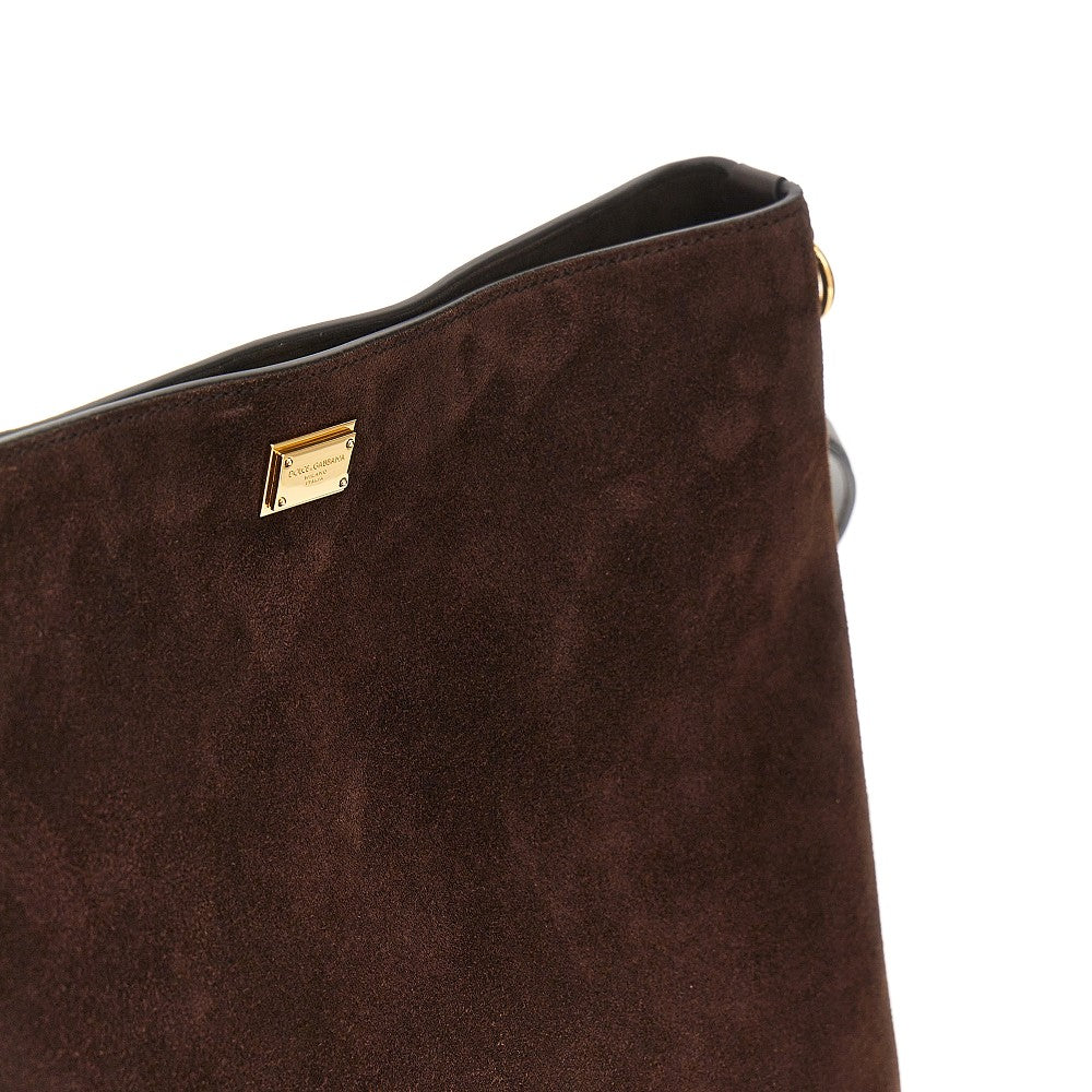 vittoria suede leather big bag