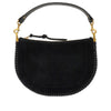 suede leather oskan soft zip bag